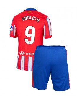 Atletico Madrid Alexander Sorloth #9 Replika Hemmakläder Barn 2024-25 Kortärmad (+ byxor)